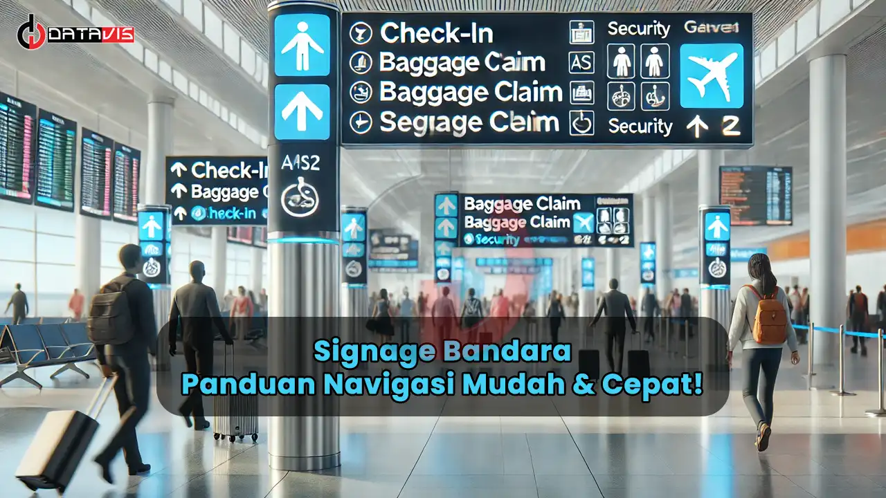 Signage Bandara Panduan Navigasi
